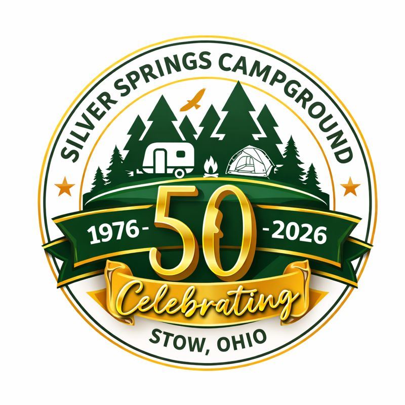 campground 50th anniversary logo