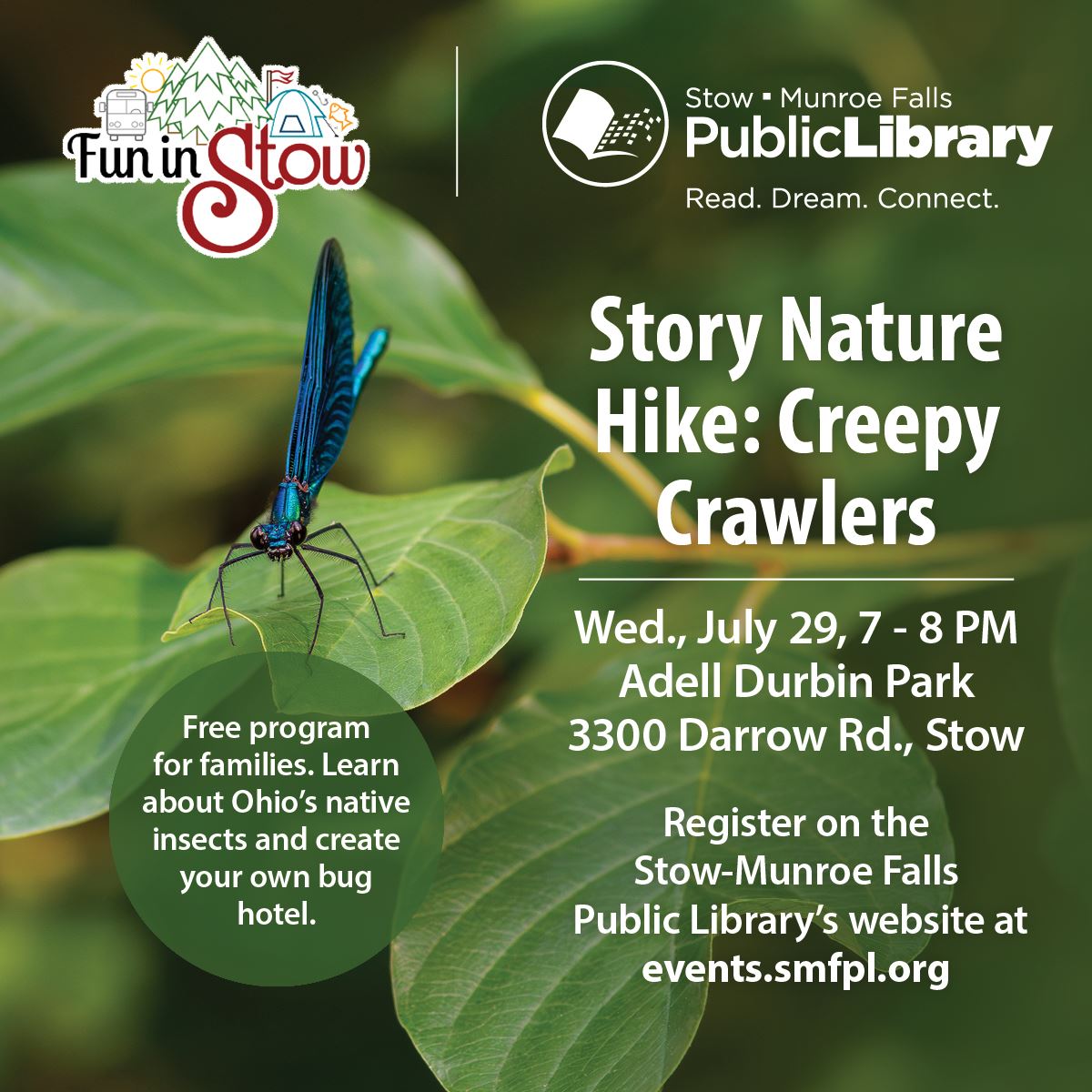 Connect with Nature: Story Nature Hike Creepy Crawlers