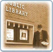 Frank Green is shown walking home from the Library, one of his favorite places
