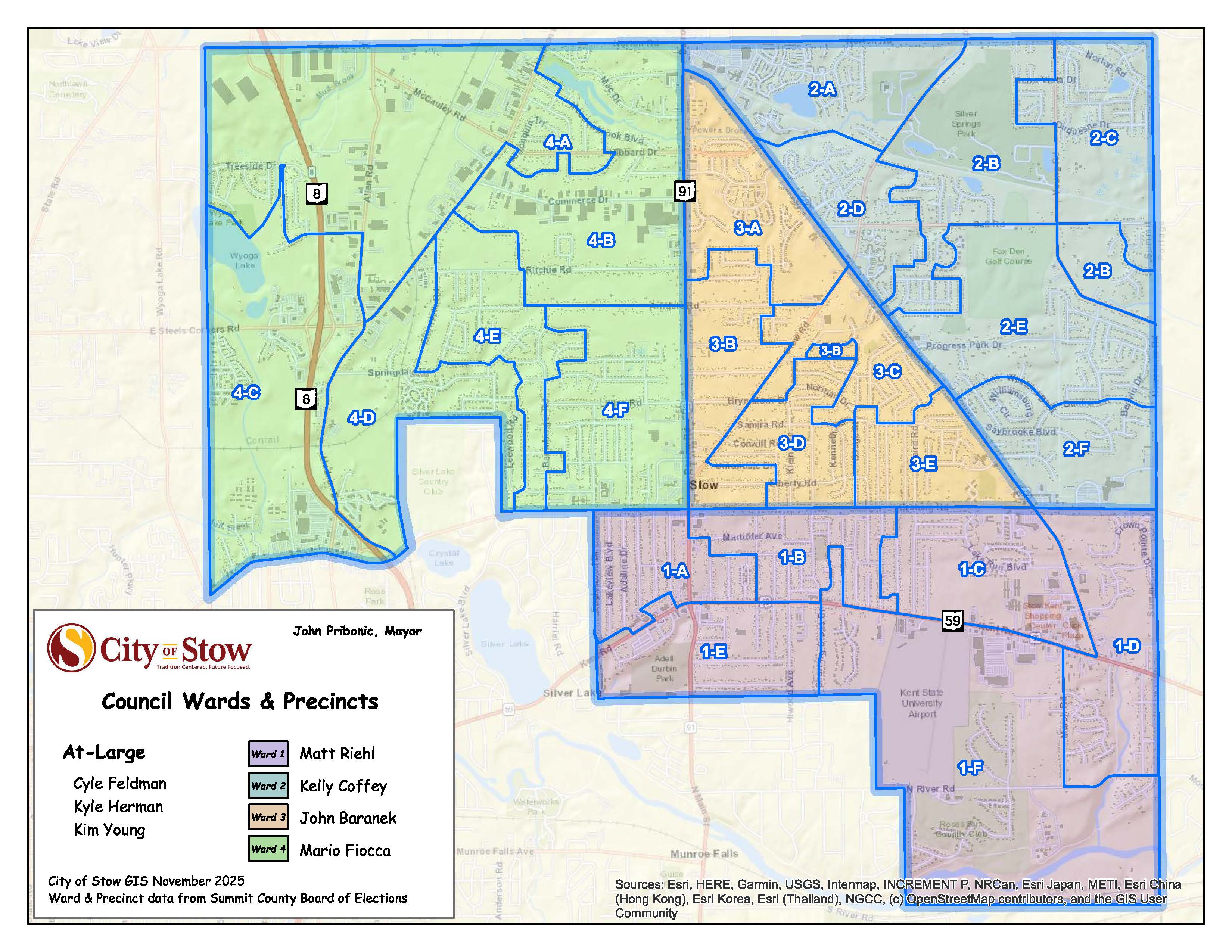 City Council Wards and Precincts Map (PDF)