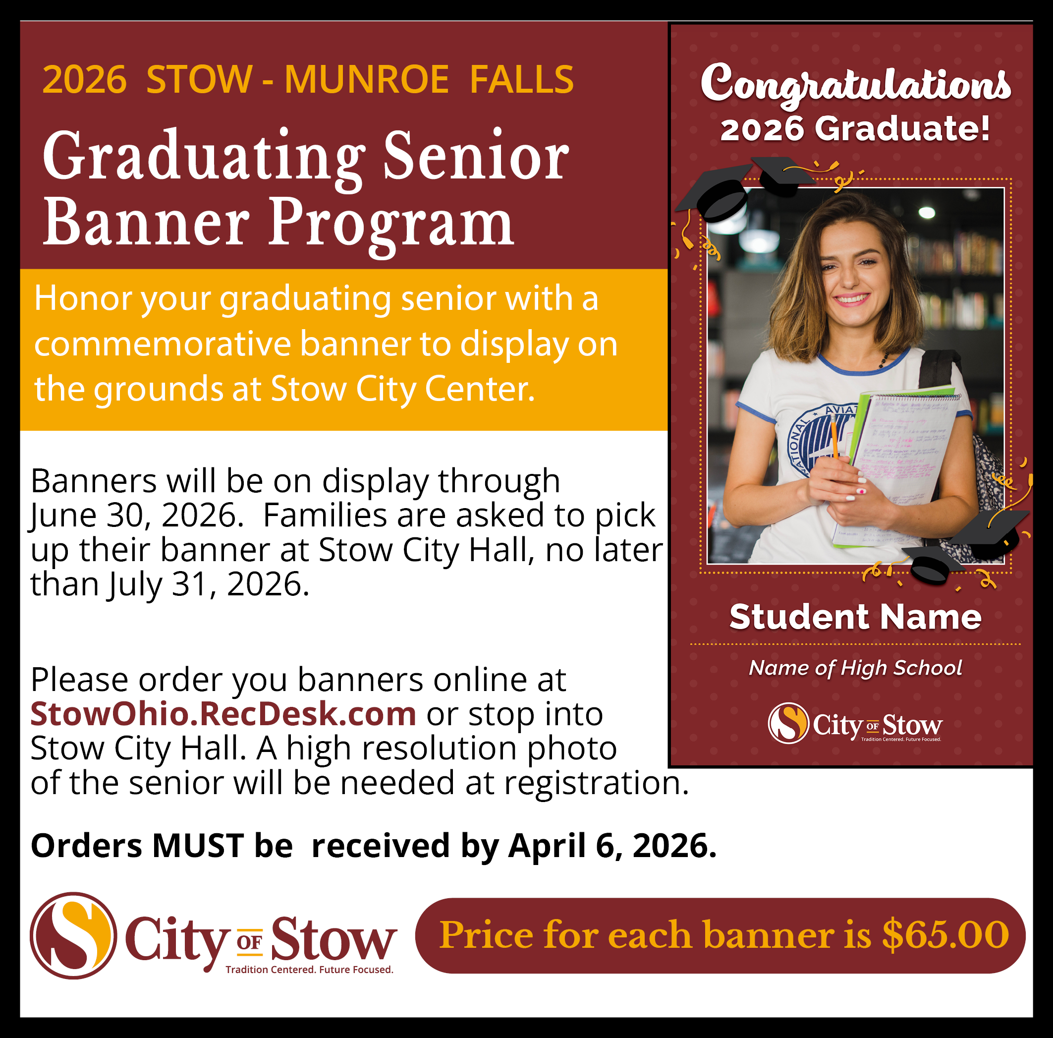 Senior Banner Program Flyer 2024