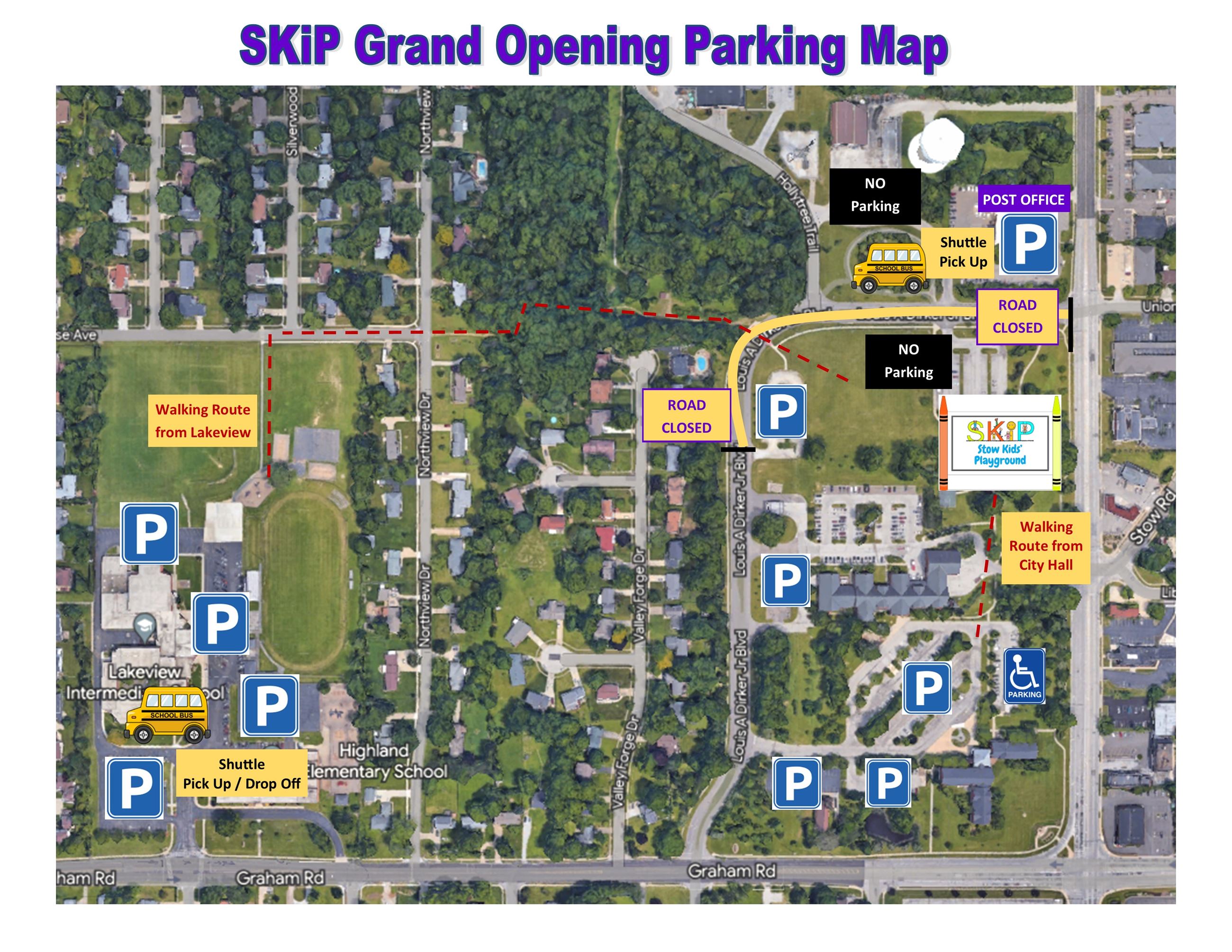Skip Grand Opening - Parking Map