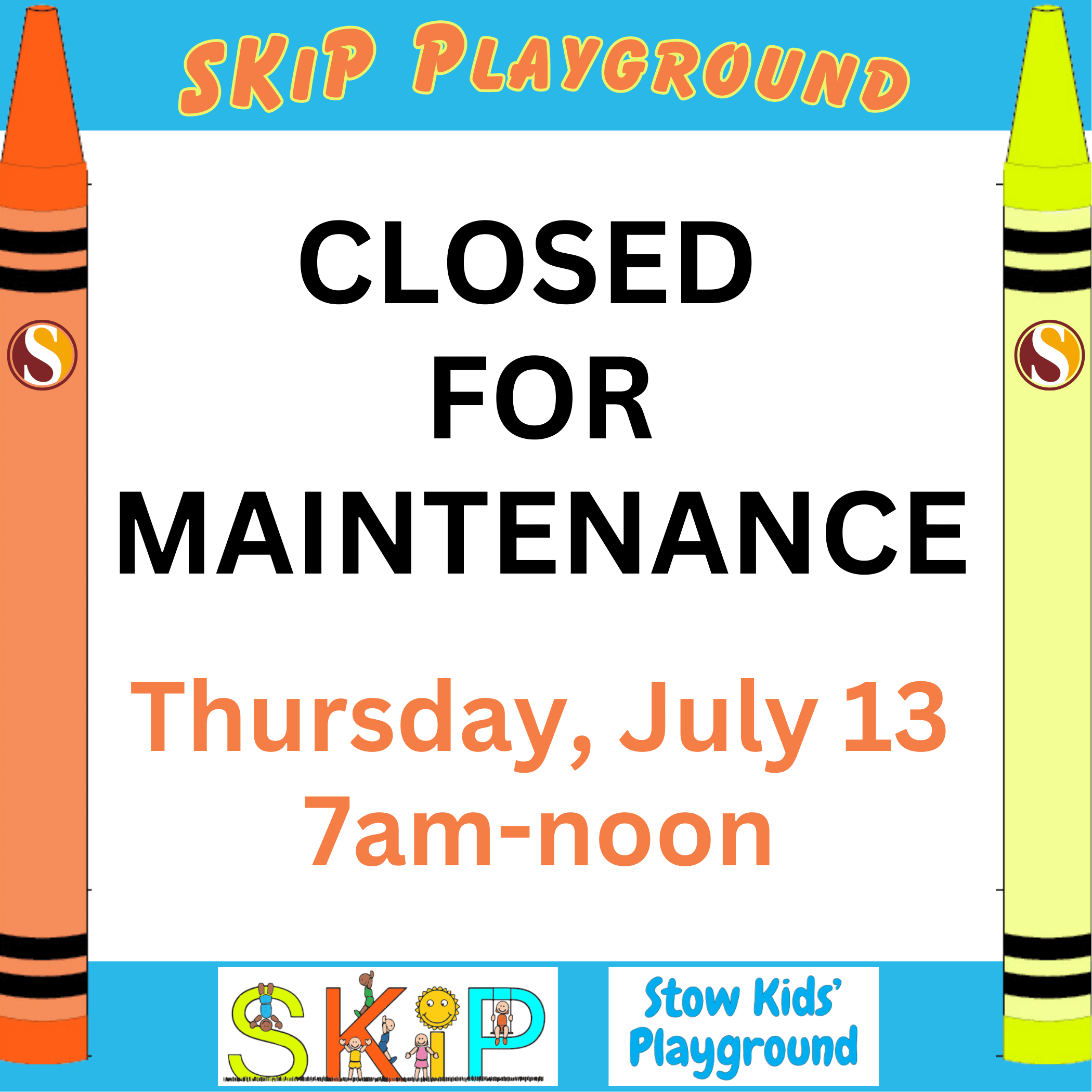 Skip closed for maintenance