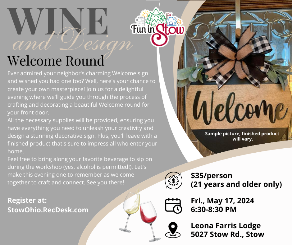 Wine and Design Welcome Rounds